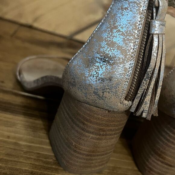 Seychelles Fury Sandal ankle strap pump metallic gold - Picture 5 of 7